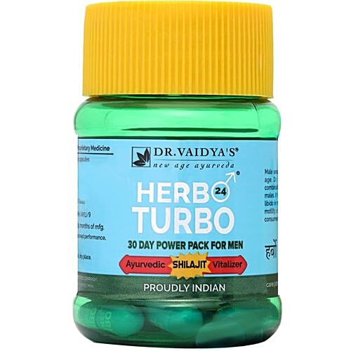 Dr. Vaidya's Herbo 24 Turbo Capsules, 30 pcs  
