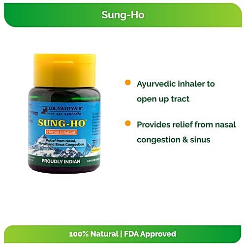 Dr. Vaidya's Sung-Ho - Herbal Inhalant, 30 g Pack of 3 