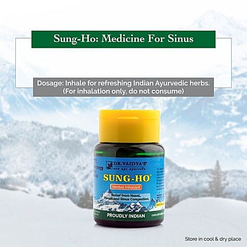 Dr. Vaidya's Sung-Ho - Herbal Inhalant, 30 g Pack of 3 