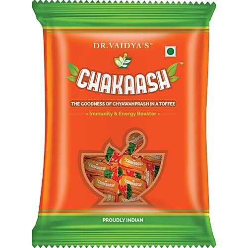 Dr. Vaidya's Chakaash - Chyawanprash Toffee, 50 Toffees Pack of 2 
