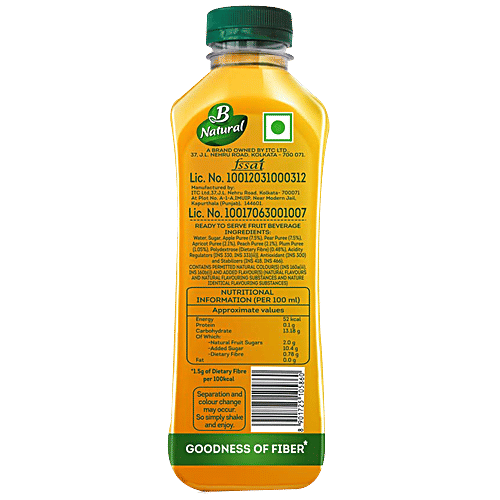 B Natural Himalayan Mixed Fruit - Goodness Of Fiber, Made From Choicest Fruits, 750 ml  No Added Preservatives, No Added Flavours