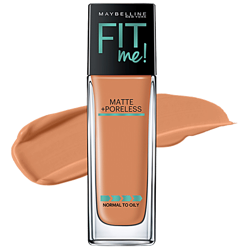 Maybelline New York Fit Me Matte+Poreless Liquid Foundation, 30 ml 338 Spicy Brown 