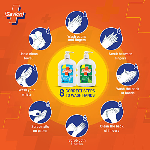 Savlon Moisture Shield Germ Protection Liquid Handwash, 500 ml Pump 