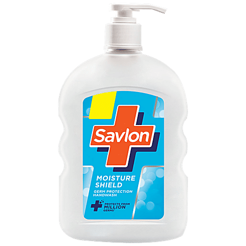 Savlon Moisture Shield Germ Protection Liquid Handwash, 500 ml Pump 