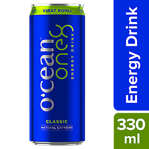 Ocean Energy One8 Energy Drink - Classic Natural Caffeine, 330 ml Can 