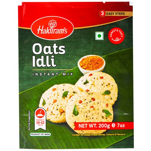 Haldirams  Oats Idli Instant Mix, 200 g  Contain No Added Preservatives, Colours & Flavours