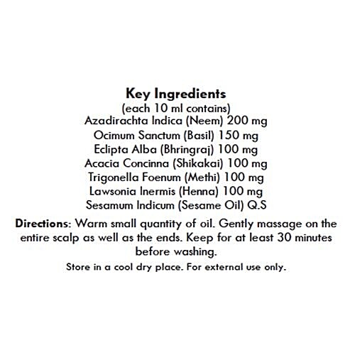 Fizzy Fern Bhringraj, Neem & Shikakai Hair Oil, 100 ml