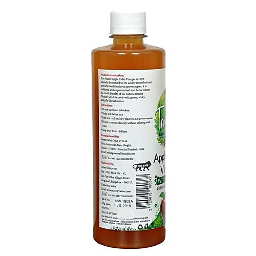 TrueNature Apple Cider Vinegar with Mother, 500 ml Bottle 
