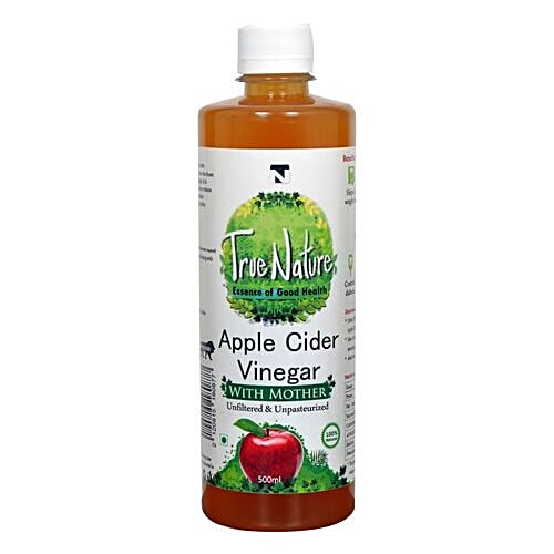 TrueNature Apple Cider Vinegar with Mother, 500 ml Bottle 