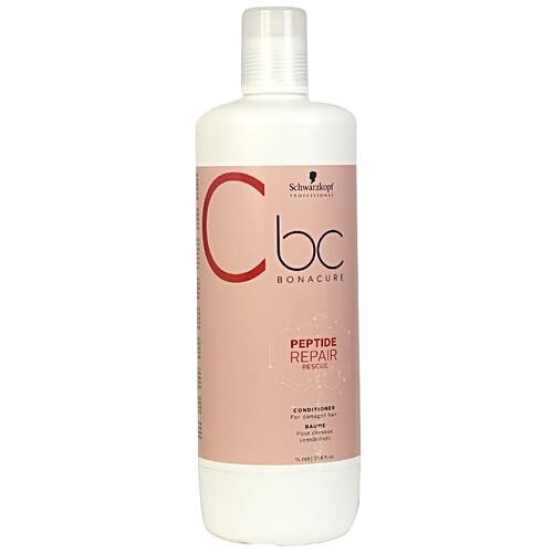Schwarzkopf Professional bc BONACURE Peptide Repair Rescue Conditioner - For Damaged Hair, 1 L  