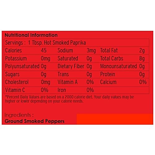 Chef Urbano Smoked Paprika - Hot, 250 g  