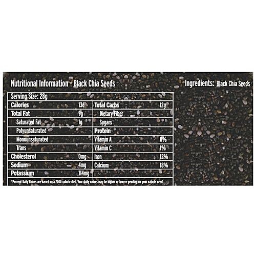 Chef Urbano Black Chia Seeds, 180 g  