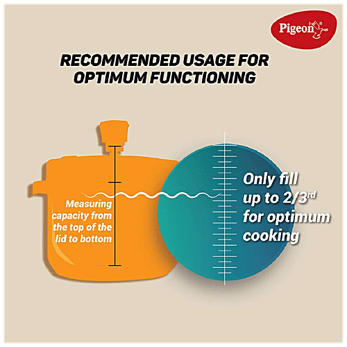 Pigeon by Stovekraft Favourite - Aluminum Induction Base Pressure Cooker, Inner Lid, Silver, 3 L Dishwasher Safe