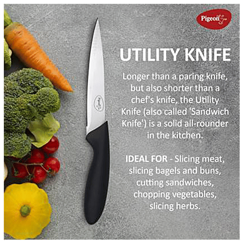 Buy Pigeon by Stovekraft Stainless Steel Kitchen Knife Set Sturdy