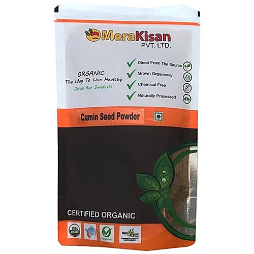 MeraKisan Organic Cumin Seed Powder, 50 g Pouch 