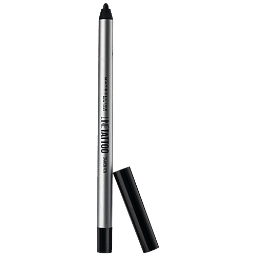Maybelline New York Line Tattoo Crayon Eyeliner - Black, 0.4 g  