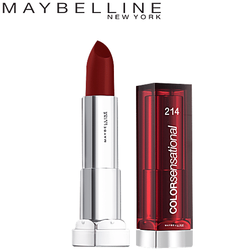 Maybelline New York Colour Sensational Satin Lipstick, 1 pc 214, Sweet Talker Wine 