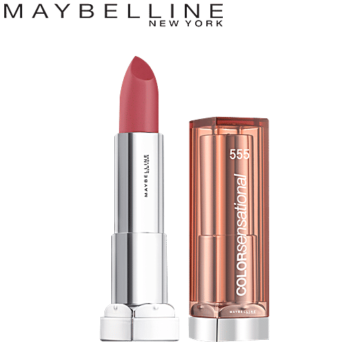 Maybelline New York Colour Sensational Satin Lipstick, 1 pc 555, Soft Rosewood 