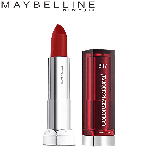 Maybelline New York Colour Sensational Satin Lipstick, 1 pc 917, Brooklyn Red 