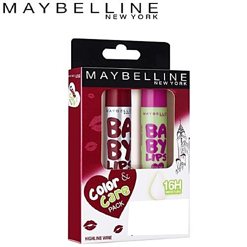 Buy Maybelline New York Baby Lips Combo Highline Wine Online at Best