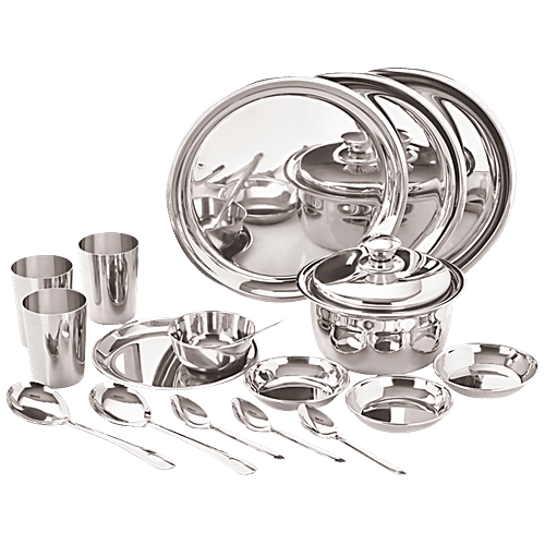 Buy Neelam Premium Stainless Steel Dinner Set Online at Best Price of