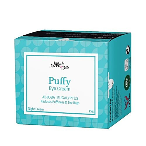 Mirah Belle Organic & Natural Puffy Eyes Cream - Paraben Free, 15 g  Paraben Free