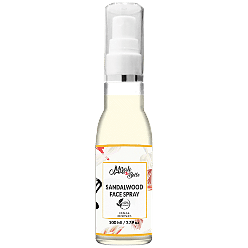Mirah Belle Organic & Natural Sandalwood Face Spray - Paraben Free, 100 ml