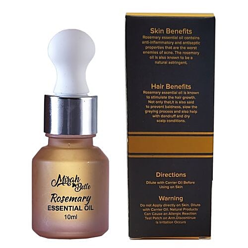 Mirah Belle Organic & Natural Rosemary Essential Oil - Paraben Free, 10 ml  