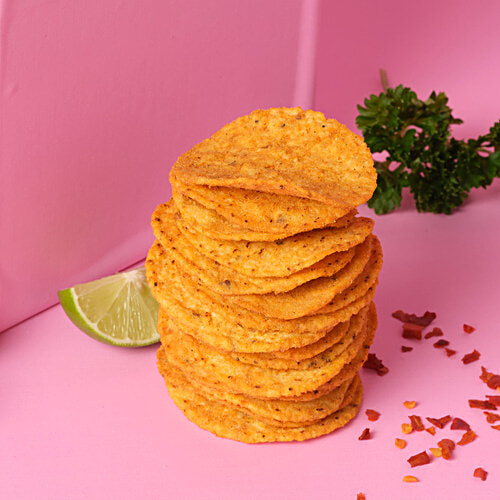 Cornitos Peri Peri Nachos & Salsa Dip Tray, 75 g  Cholesterol Free, Gluten Free