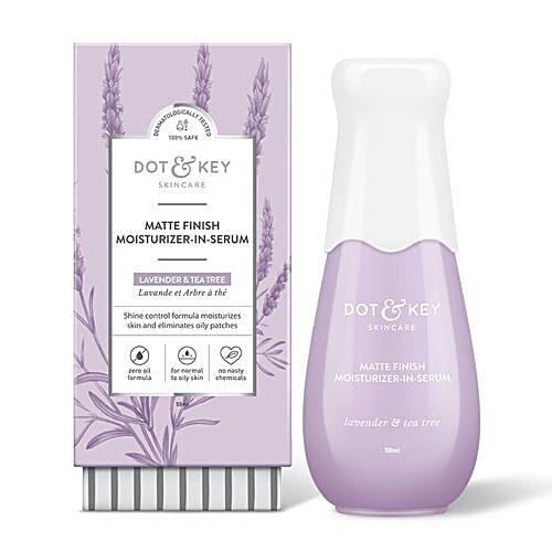 Buy Dot & Key Matte Finish MoisturizerinSerum Lavender & Tea Tree