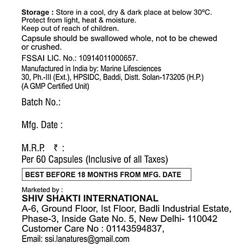 La Natures Garcinia Cambogia Softgels, 60 Capsules Plastic Bottle Build Lean Muscle