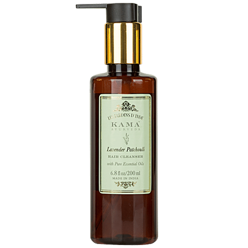 Kama Ayurveda Hair Cleanser with Pure Essential Oil - Lavender Patchouli, 200 ml  