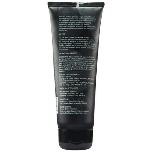 Buy Bombay Shaving Company Charcoal Face Scrub With Black Sand ...
