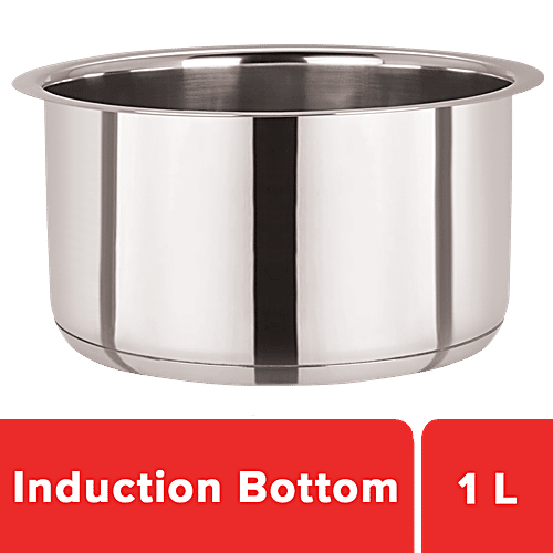 Chefset Kaviraj Tope/Patila With Lid - Stainless Steel, Induction Bottom, 14 cm, 1 L  