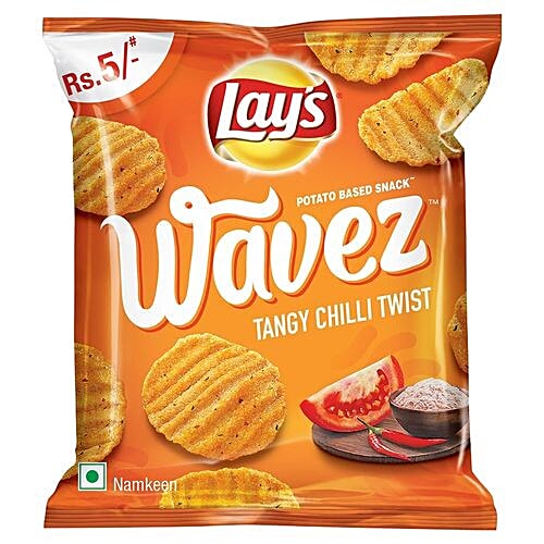 Buy Lays Wavez Tangy Chilli Twist Chips Online at Best Price of Rs null