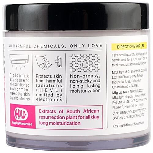 Happily Unmarried AC Moisturizing Cream - Total Protection, For Oily Skin, No Harmful Chemicals, 100 g No Harmful Chemicals