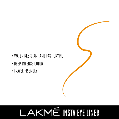 Lakme Insta Eye Liner, 9 ml Golden 