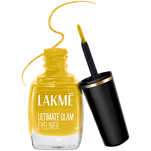 Lakme Insta Eye Liner, 9 ml Golden Water Resistant & Fast Drying