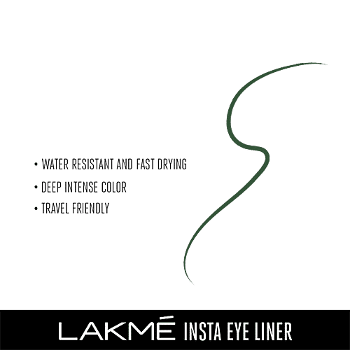 Lakme Insta Eye Liner, 9 ml Green 