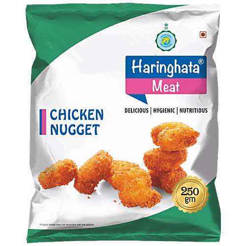 Haringhata Meat Chicken Nuggets, 250 g  No Artificial Colour, Flavour or Preservative Added