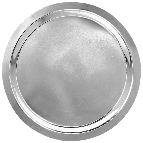 Omega Stainless Steel Tope Lid/Cover/Cheeba - No.11, Heat Resistant, 18.5 cm, Silver, 1 pc  