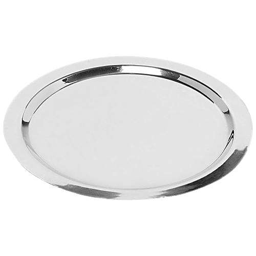 Omega Stainless Steel Tope Lid/Cover/Cheeba - No.12, Heat Resistant, 19.8 cm, Silver, 1 pc