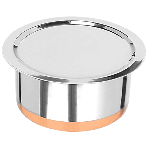Omega Stainless Steel Tope Lid/Cover/Cheeba - No.12, Heat Resistant, 19.8 cm, Silver, 1 pc