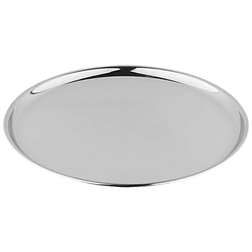 Omega China Dinner Plate - 8', Stainless Steel, Dishwasher Safe, 18.7 cm, Silver, 4 pcs