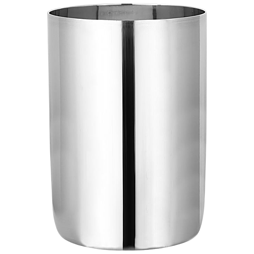 Omega Amrapali Glass - Stainless Steel, Durable, Dishwasher Safe, Silver, 300 ml (Set of 4) 