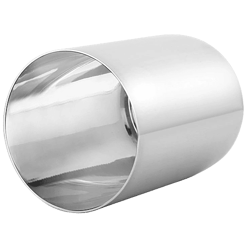 Omega Amrapali Glass - Stainless Steel, Durable, Dishwasher Safe, Silver, 300 ml (Set of 4) 