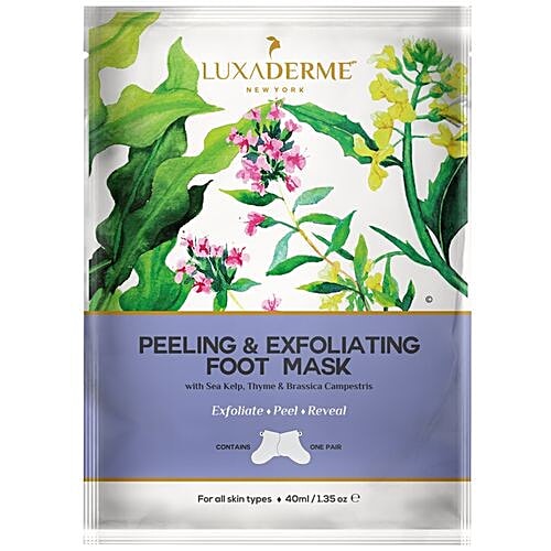 Buy LuxaDerme Peeling & Exfoliating Foot Mask For All Skin Types