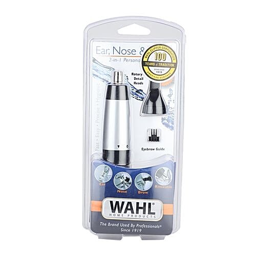 Wahl Ear, Nose & Brow  Cordless Trimmer For Men & Women - Black, 1 pc  Rinseable