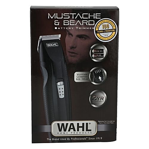 Buy Wahl Mustache & Beard Cordless Trimmer For Men Black Online at