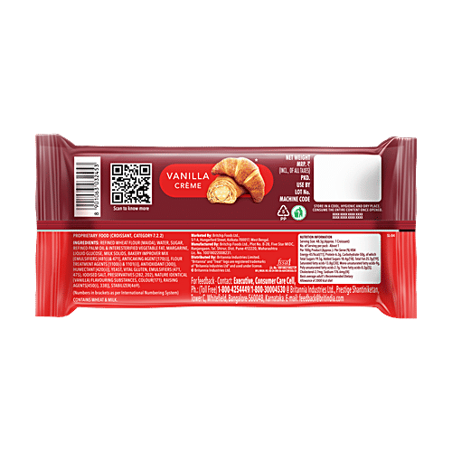 Britannia Treat Vanilla Creme Croissant, 48.5 g  